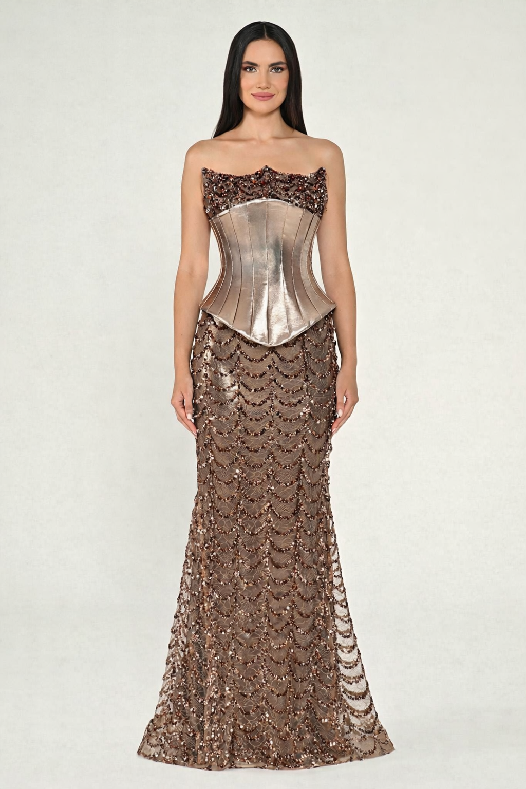 ALFABETA BRONZE DRESS